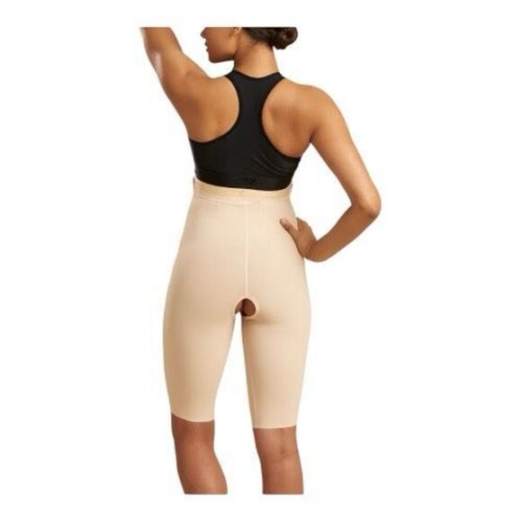 Marena Recovery High-Waist Girdle Side Zipper Short Length Beige Size XS - Picture 4 of 11